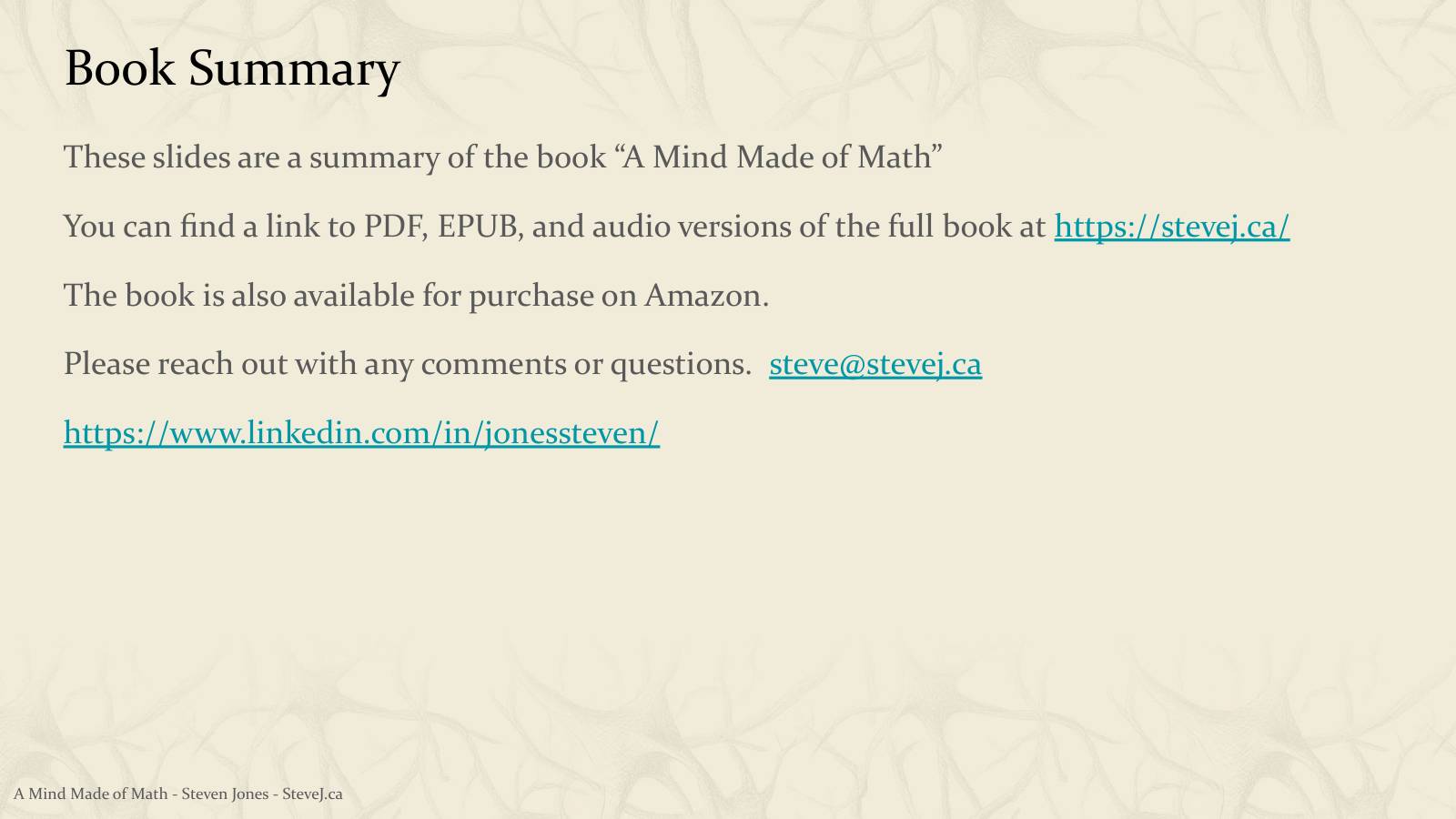 Slide 2: Book Summary