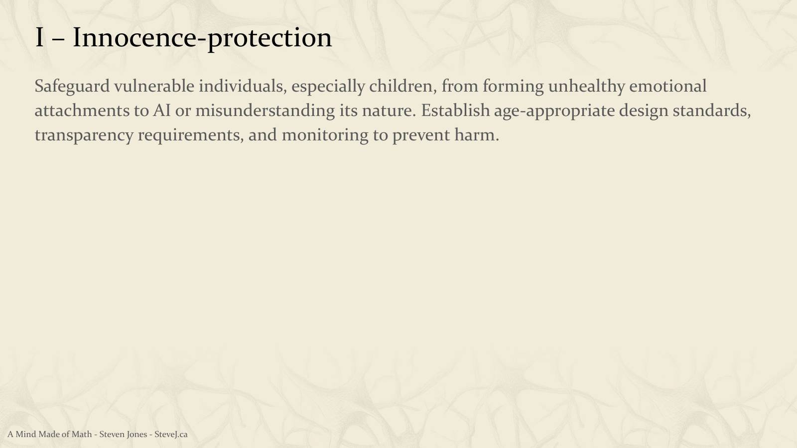 Slide 11: I – Innocence-protection