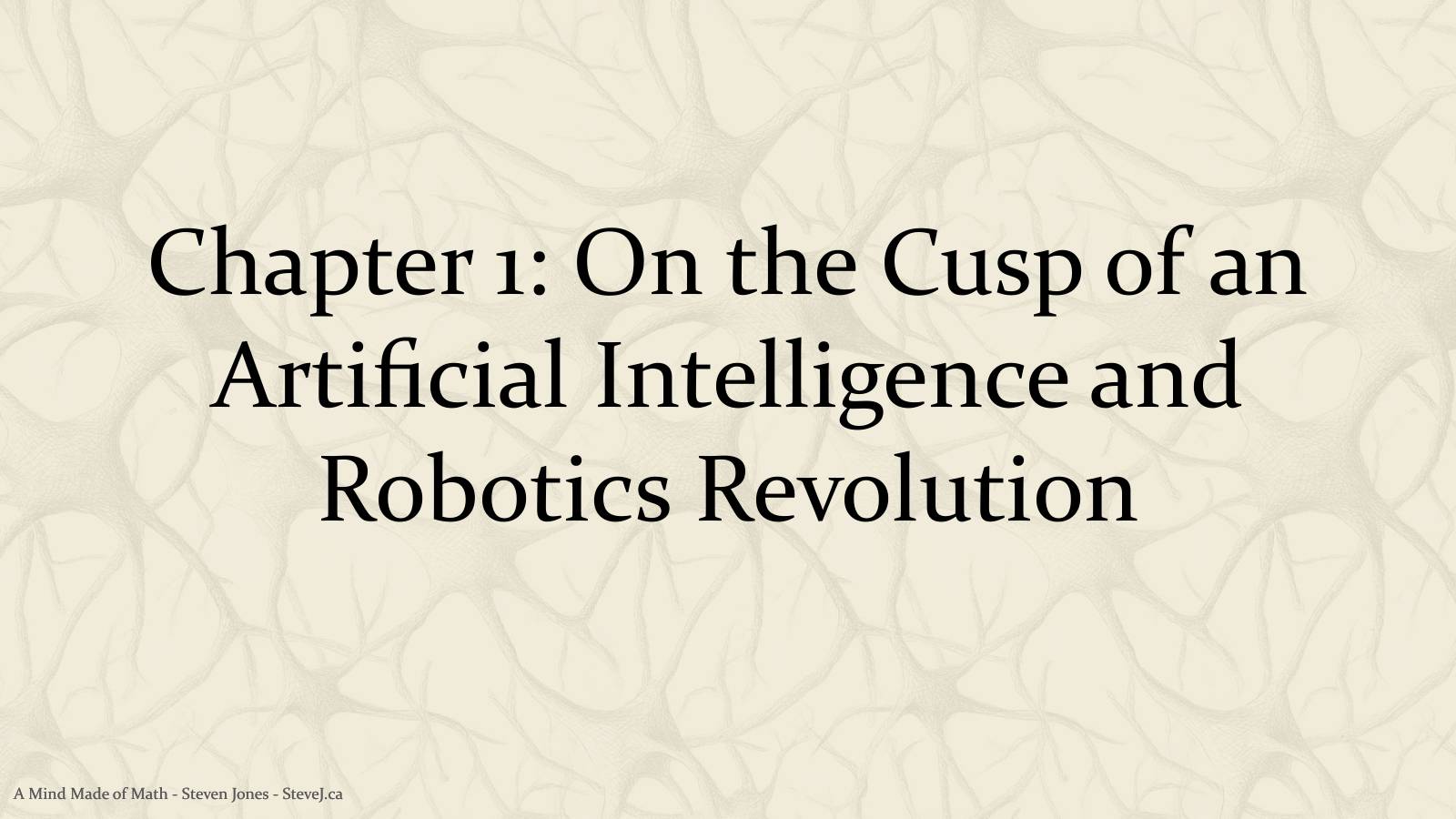 Slide 14: Chapter 1: On the Cusp of an Artificial Intelligence and Robotics Revolution
