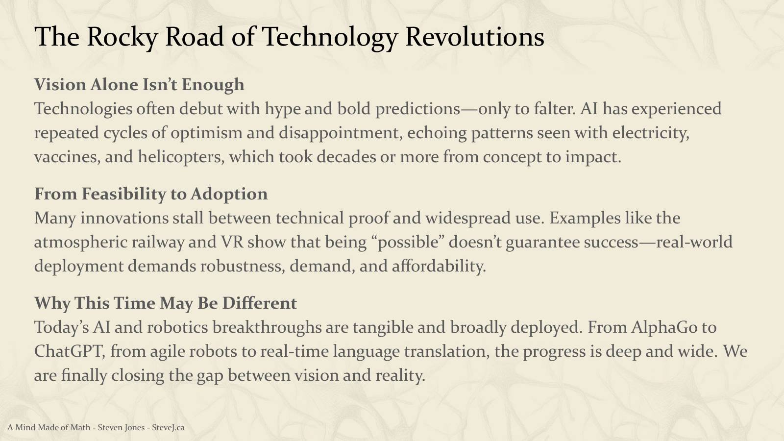 Slide 15: The Rocky Road of Technology Revolutions
