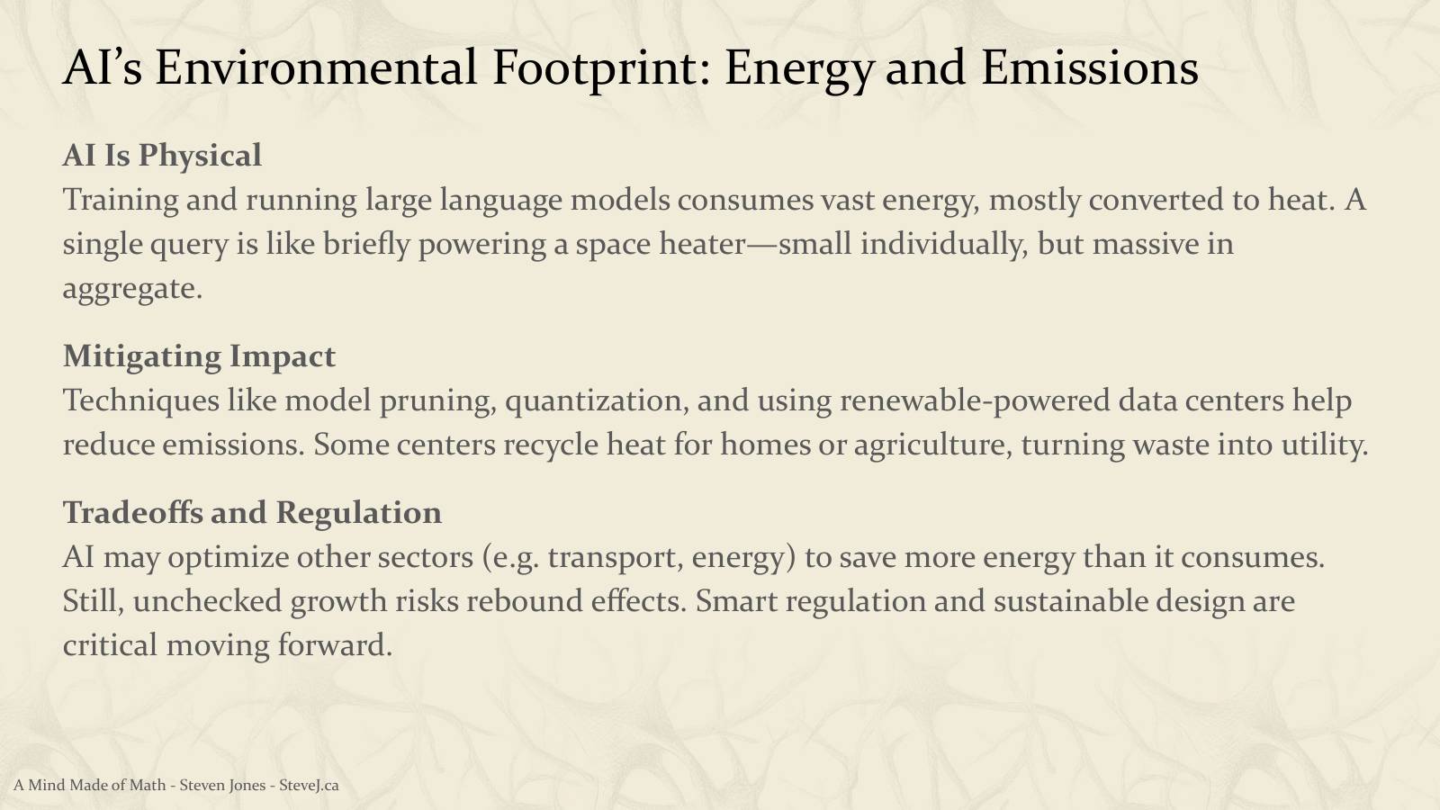Slide 22: AI’s Environmental Footprint: Energy and Emissions