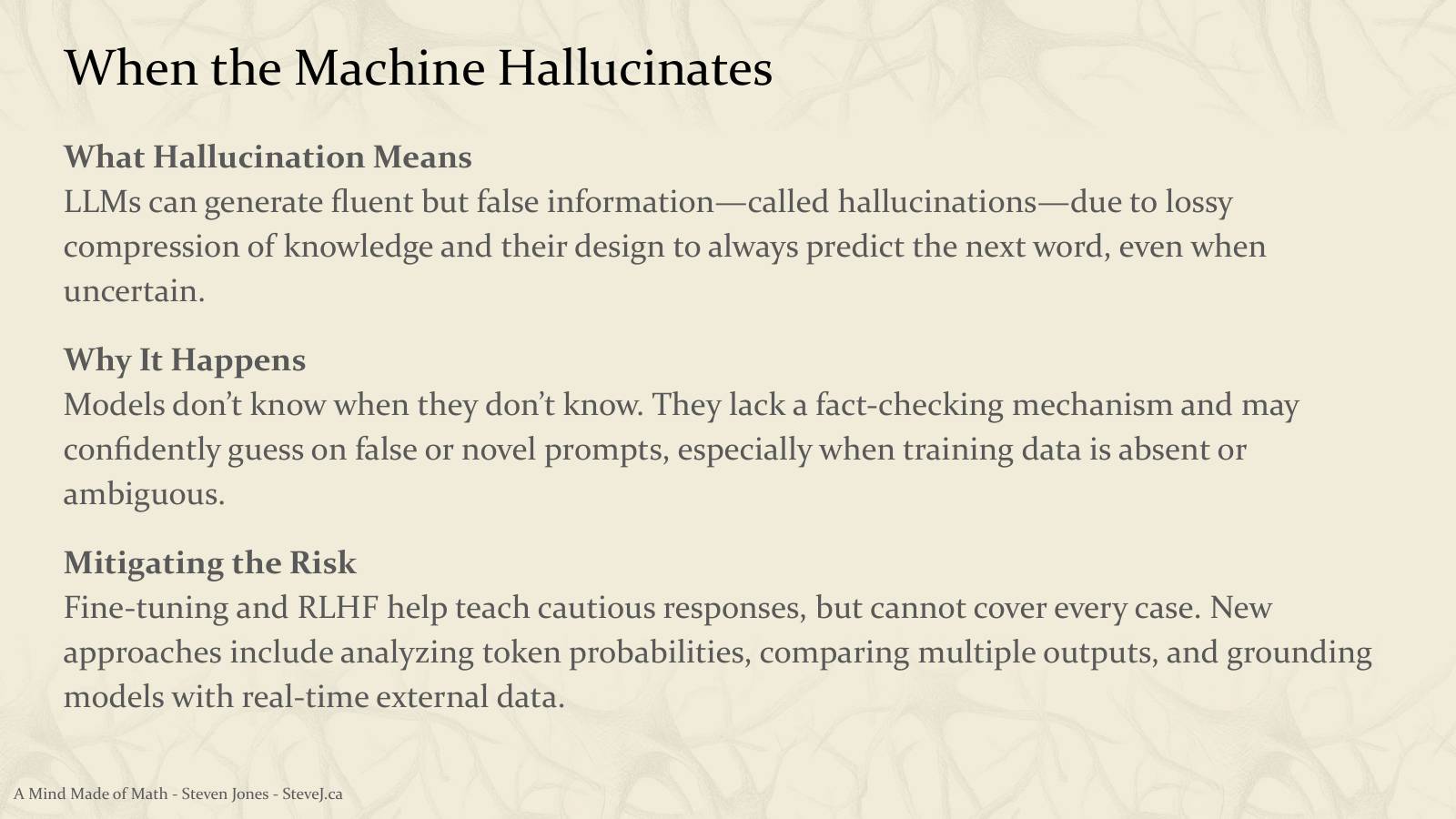 Slide 29: When the Machine Hallucinates