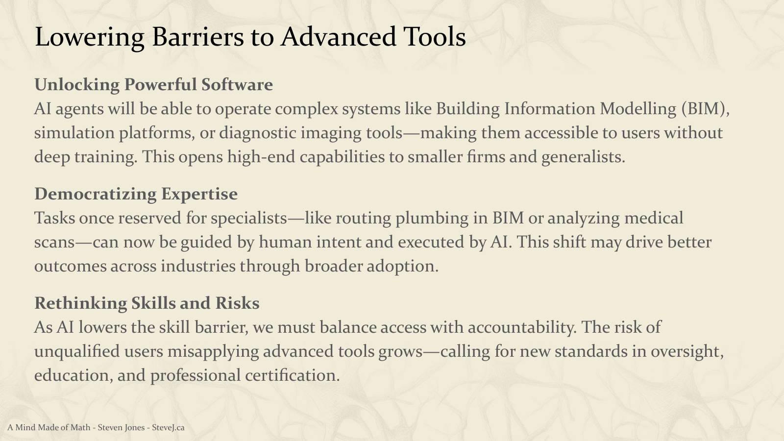 Slide 48: Lowering Barriers to Advanced Tools