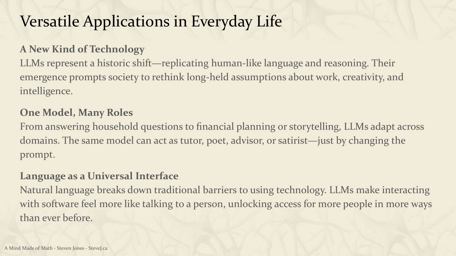 Slide 51: Versatile Applications in Everyday Life