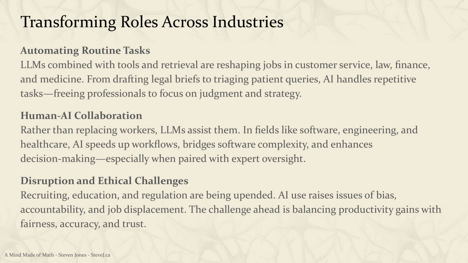 Slide 53: Transforming Roles Across Industries