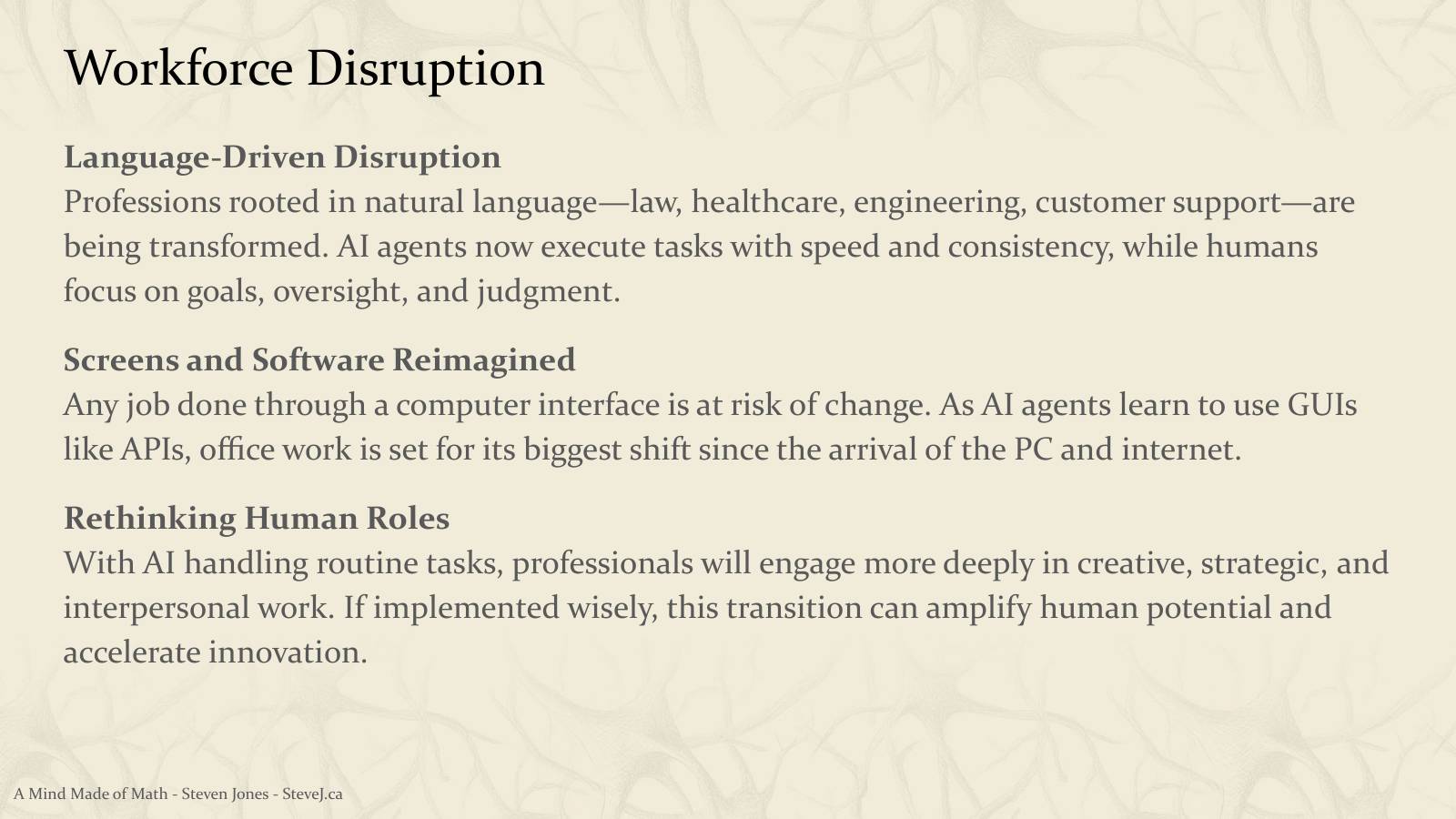 Slide 54: Workforce Disruption