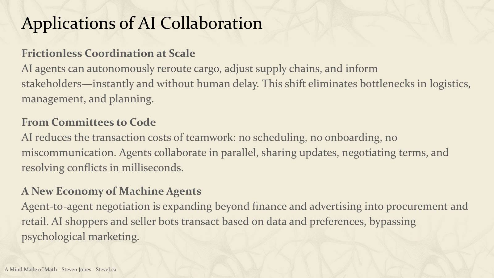 Slide 92: Applications of AI Collaboration