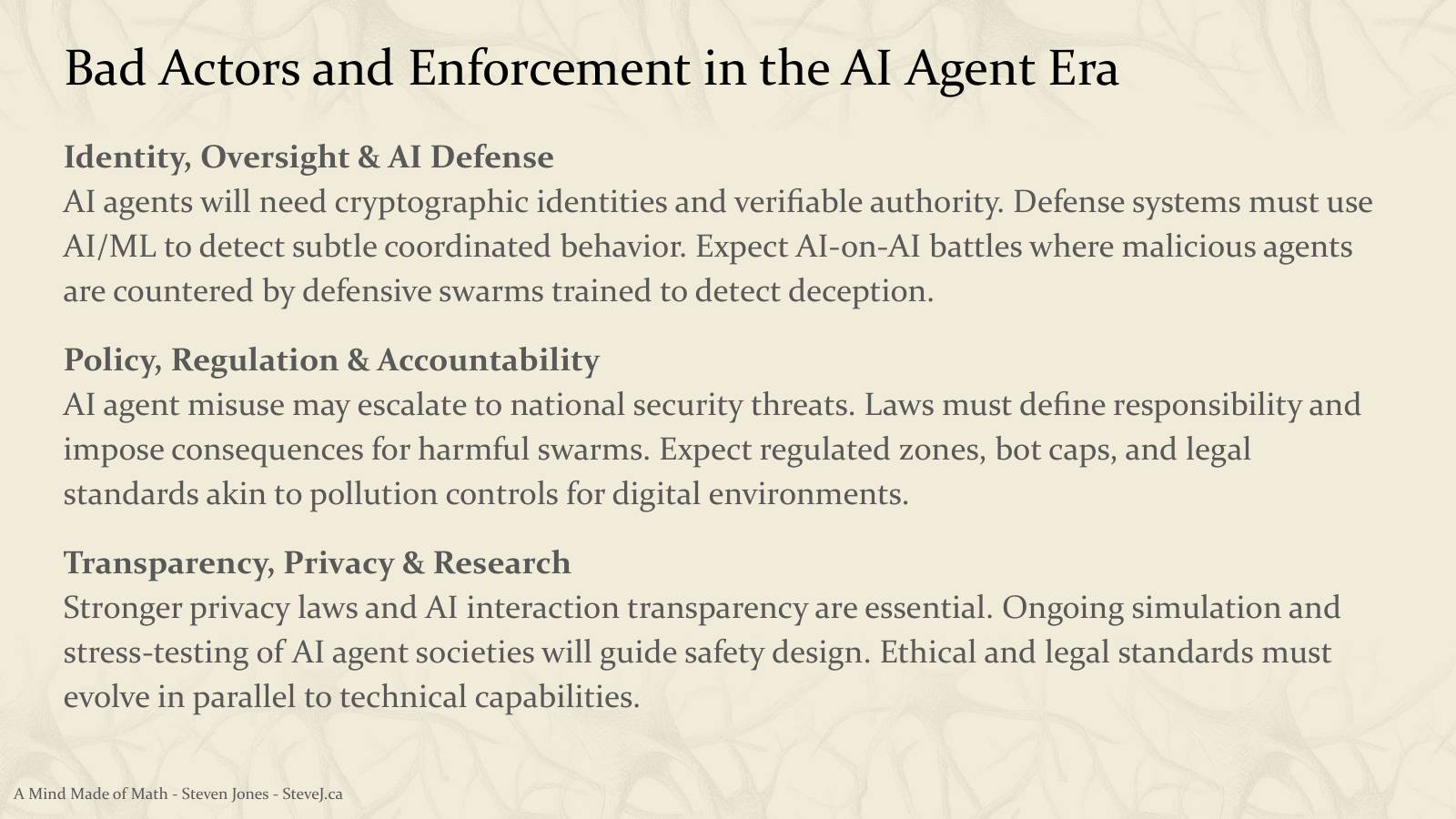 Slide 97: Bad Actors and Enforcement in the AI Agent Era
