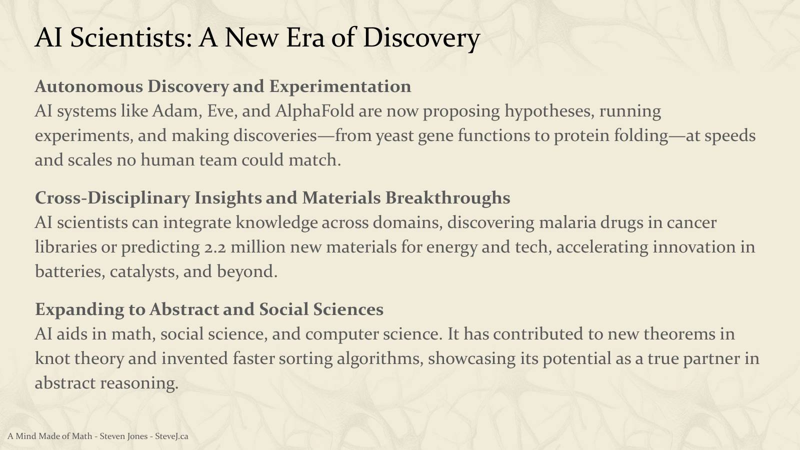 Slide 110: AI Scientists: A New Era of Discovery