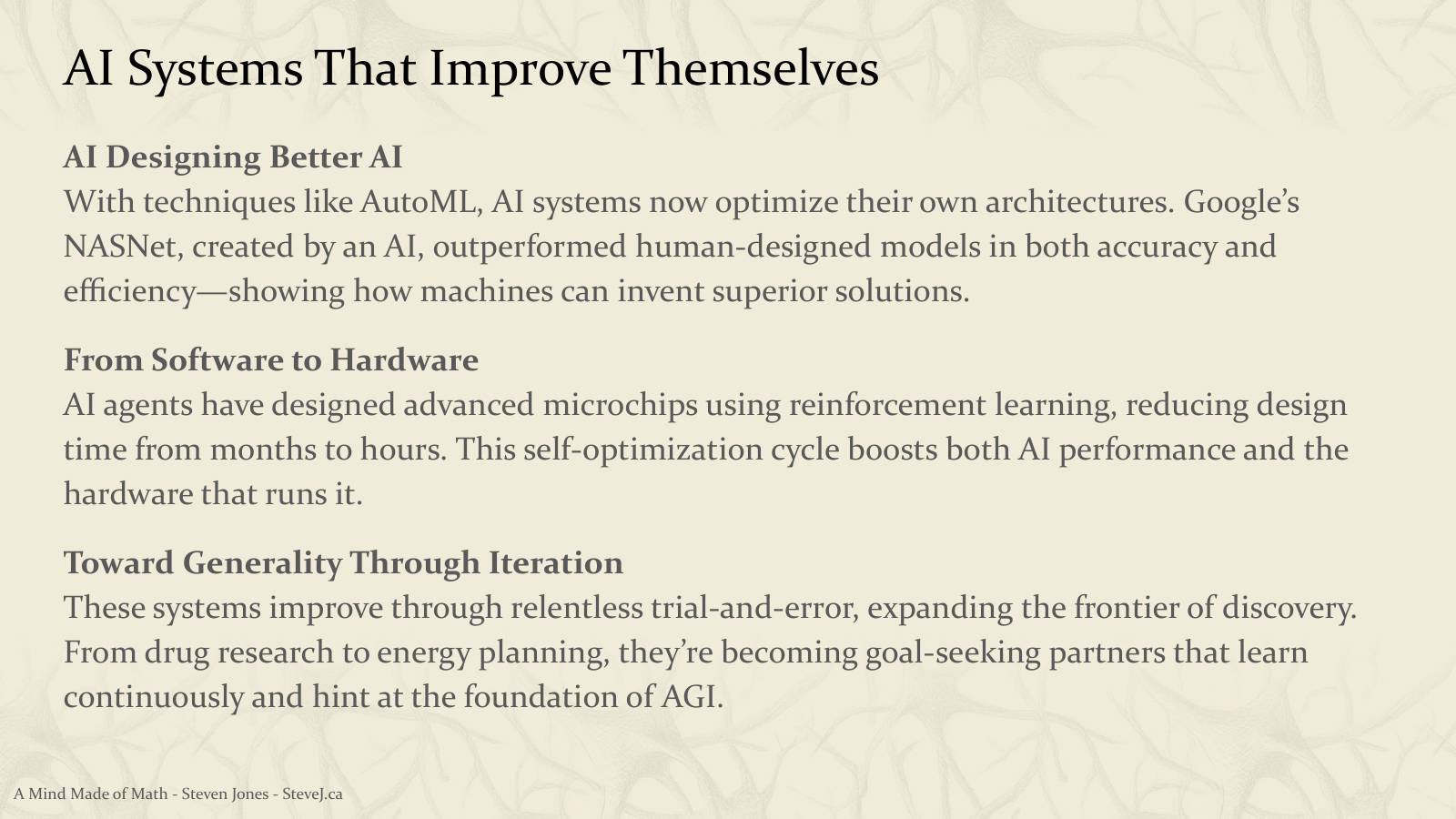 Slide 112: AI Systems That Improve Themselves