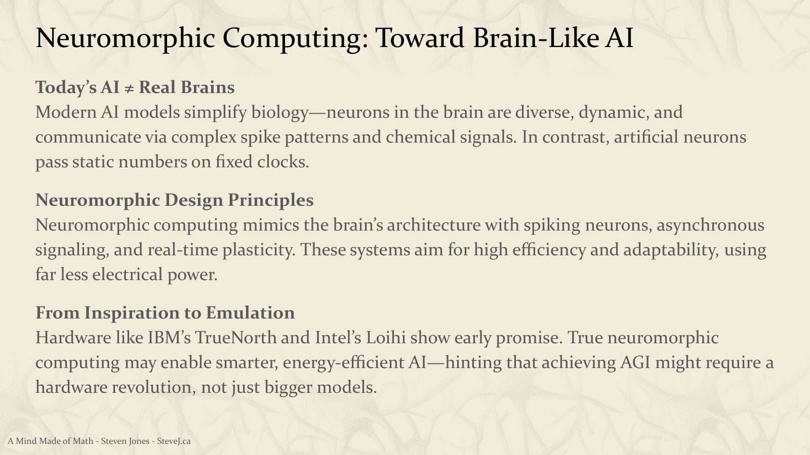 Slide 114: Neuromorphic Computing: Toward Brain-Like AI